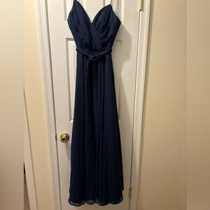 Beautiful size 8 long blue gown
